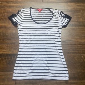 Black and white striped - GUESS - Los Angeles fitted top